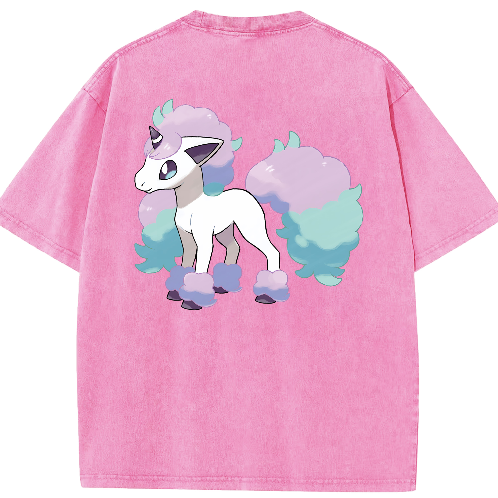（画像用） ポケットモンスター Pokémon 綿100% ヴィンテージ風 半袖Tシャツ（背面プリント）